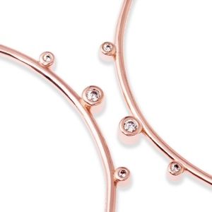 Lety Hoop Earrings In Rose Gold